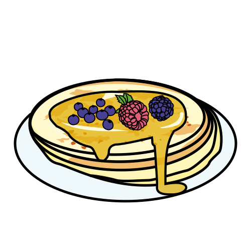 Pictogramme crêpe prête